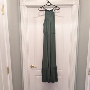 Olive Old Navy Maxi Dress